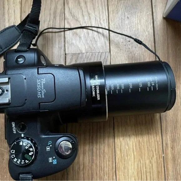 Digital Camera with Strap - Black